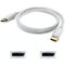 Add-On DisplayPort Male to DisplayPort Male White Cable For Resolution Up to 3840x2160 (4K UHD) DISPLAYPORT1FW - alternate 1